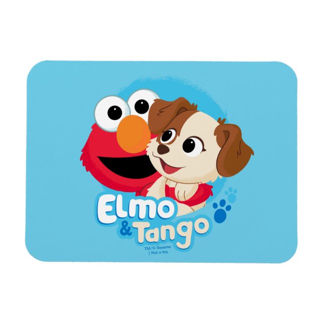 Magnet Flexible Rue Sésame | Badge Elmo & Tango (Horizontal)