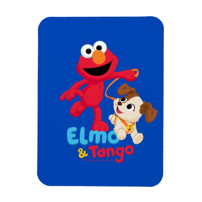 Magnet Flexible Rue Sésame | Elmo & Tango Running (Vertical)