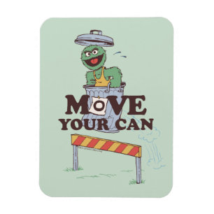 Magnet Flexible Rue Sésame Oscar the Grouch Move Your Can
