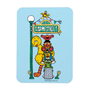 Magnet Flexible Rue Sésame Sous l'enseigne de la rue Sésame