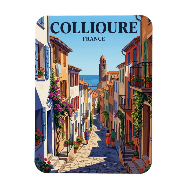 Magnet Flexible Ruelle à Collioure France (Vertical)