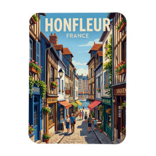 Magnet Flexible Ruelle dans la vieille ville de Honfleur France