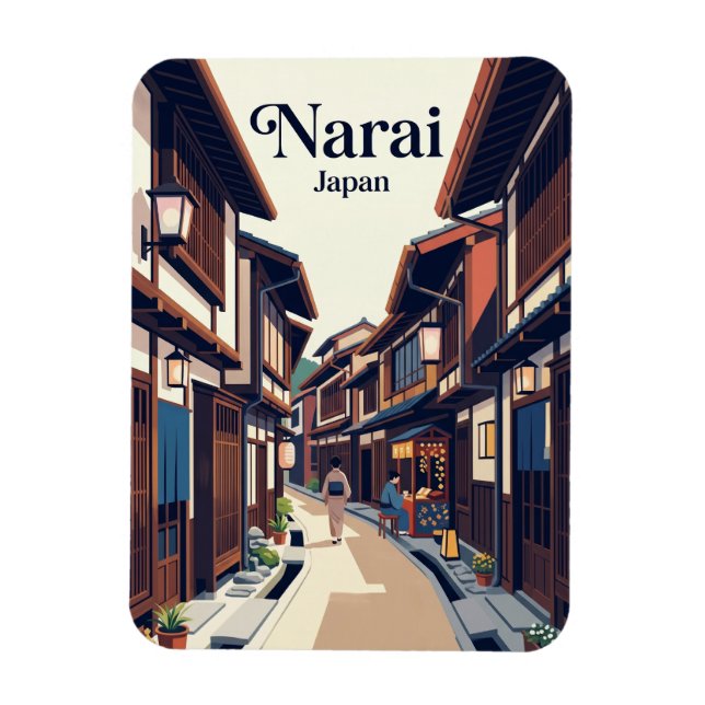 Magnet Flexible ruelle de Narai-juku Japon (Vertical)