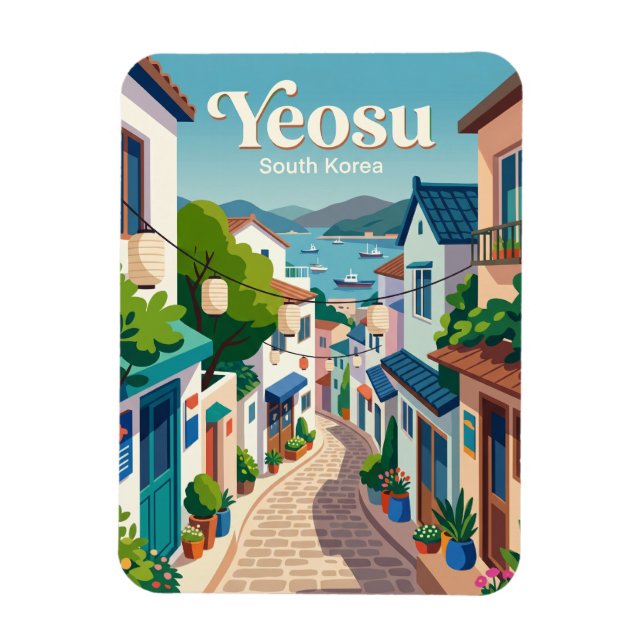 Magnet Flexible Ruelle de Yeosu Corée du Sud (Vertical)