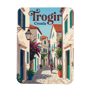 Magnet Flexible Ruelles de la vieille ville de Trogir Croatie