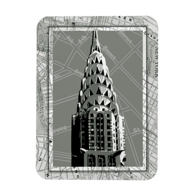 Magnet Flexible Rues de New York avec Empire State Building (Vertical)
