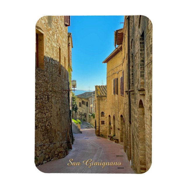 Magnet Flexible Rues de San Gimignano Photo aimant flexible (Vertical)