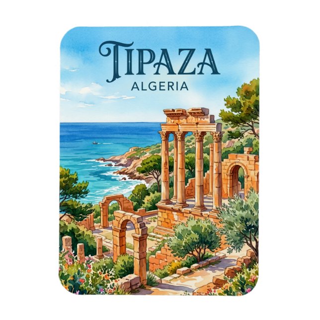 Magnet Flexible Ruines de Tipaza Algérie (Vertical)
