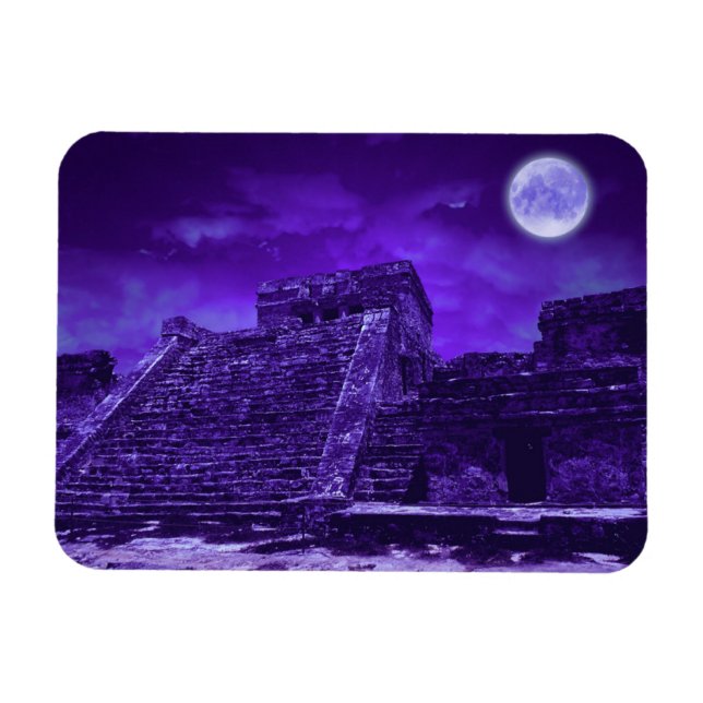 Magnet Flexible Ruines mayas | Tulum Mexique (Horizontal)