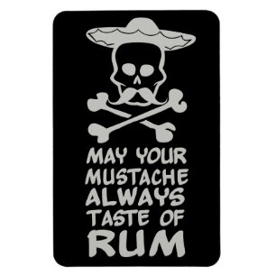 Magnet Flexible Rum Mustache aimant couleur personnalisé