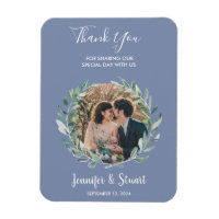 Russe aquarelle feuille Merci photo mariage