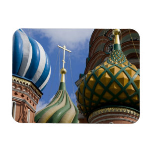 Magnet Flexible Russie, Moscou, Place Rouge. Cathédrale Saint-Basi