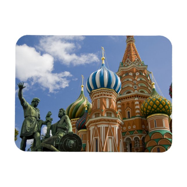 Magnet Flexible Russie, Moscou, place Rouge. St. Basil's 3 (Horizontal)