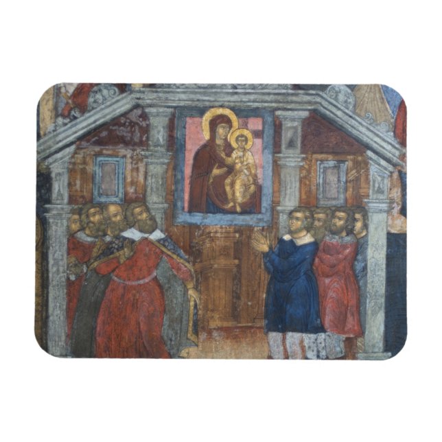 Magnet Flexible Russie, Yaroslavl, fresque dans la cathédrale St. (Horizontal)
