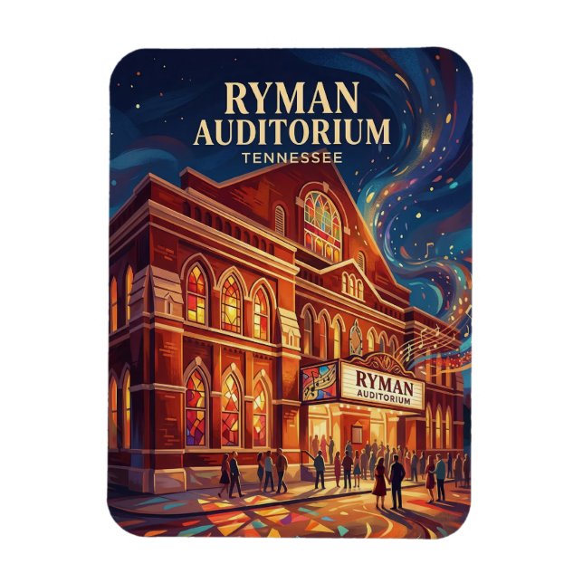 Magnet Flexible Ryman Auditorium Tennessee (Vertical)