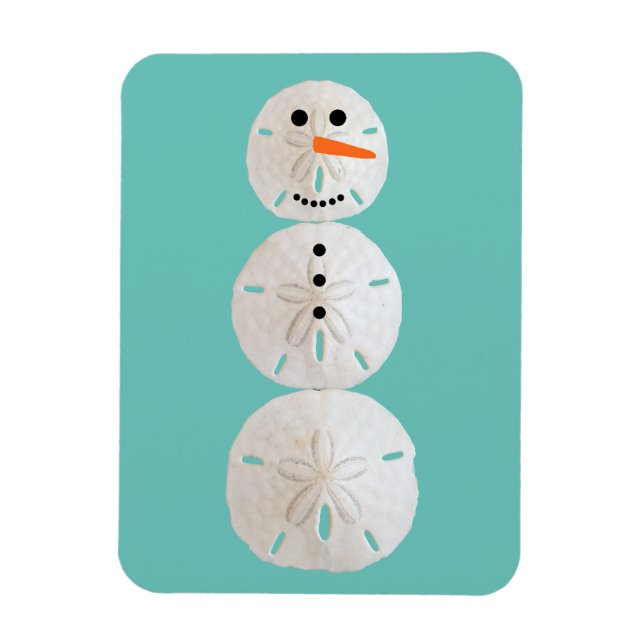 Magnet Flexible Sable Dollar Snowman (Vertical)