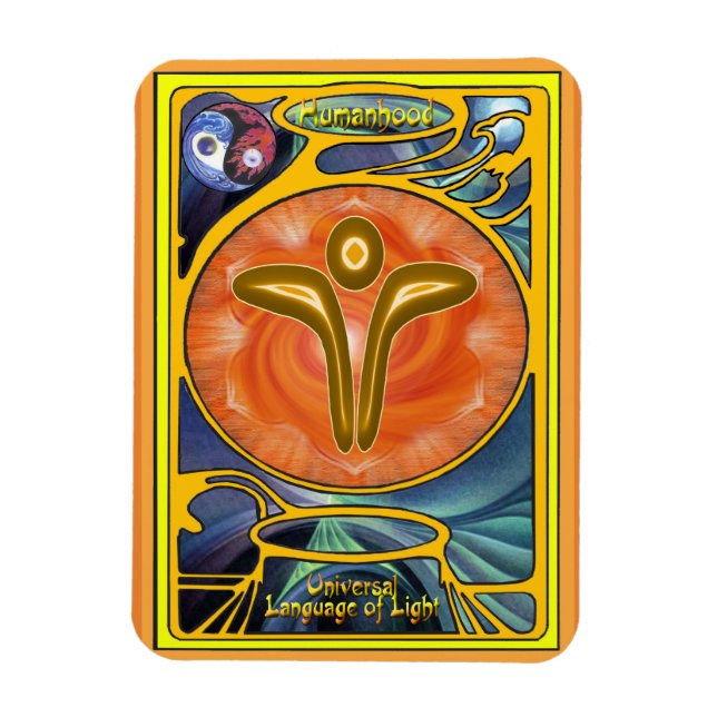 Magnet Flexible Sacral Chakra - Humanité (Vertical)