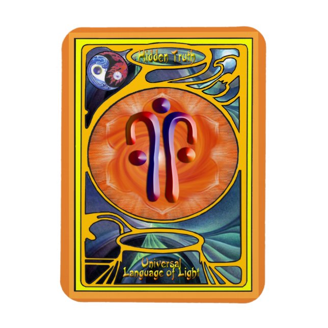 Magnet Flexible Sacral Chakra - Vérité cachée (Vertical)