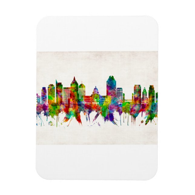 Magnet Flexible Sacramento California Skyline (Vertical)