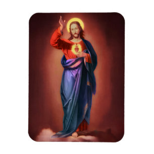 Magnet Flexible Sacré Coeur de Jésus-Christ