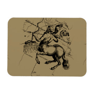 Magnet Flexible Sagittarius Constellation Hevelius 1690 Engraving