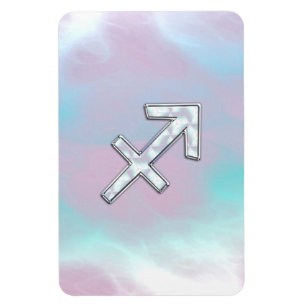 Magnet Flexible Sagittarius Zodiac signe sur Mère de style perle