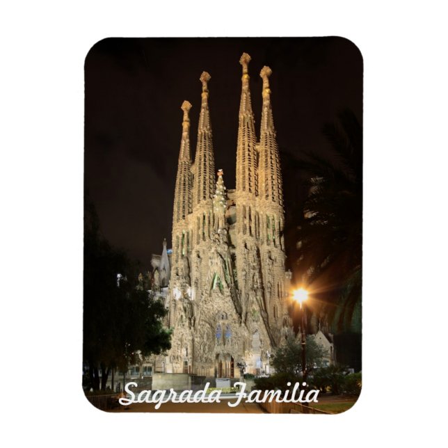 Magnet Flexible Sagrada Familia la nuit (Vertical)