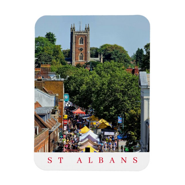 Magnet Flexible Saint Albans vue marché aimant frigo (Vertical)