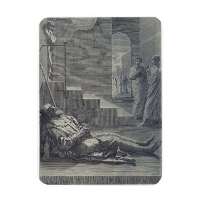 Magnet Flexible Saint Alexis de Rome Humilité sacrée Art (Vertical)