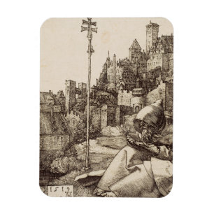 Magnet Flexible Saint Antoine lisant par Albrecht Dürer