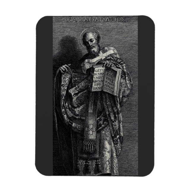 Magnet Flexible Saint Athanase d'Alexandrie Art Graphique (Vertical)