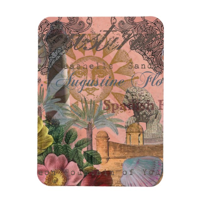 Magnet Flexible saint augustine florida voyage art antique (Vertical)