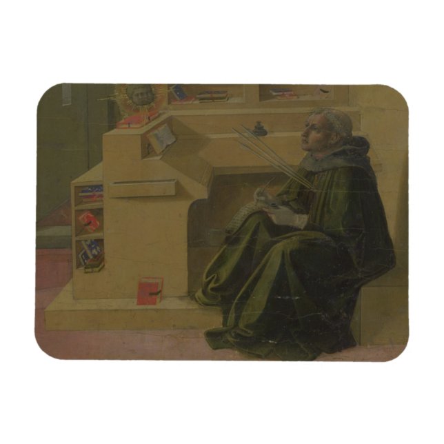 Magnet Flexible Saint-Augustine in his Study (Horizontal)