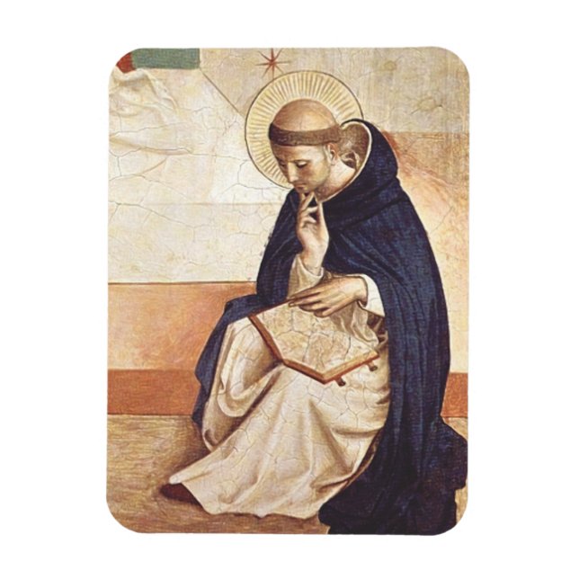 Magnet Flexible Saint Dominic de Guzman par Fra Angelico (Vertical)