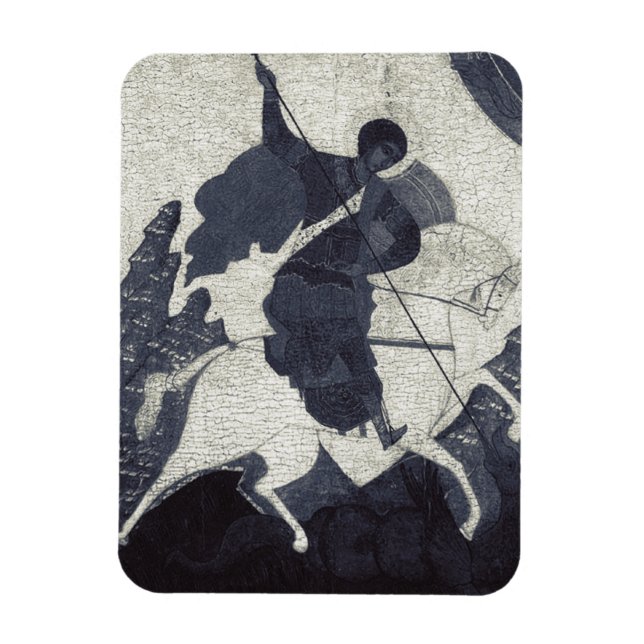 Magnet Flexible Saint George assassiner le dragon (Vertical)