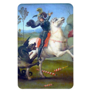 Magnet Flexible Saint George Et Le Dragon Peinture De Raphael