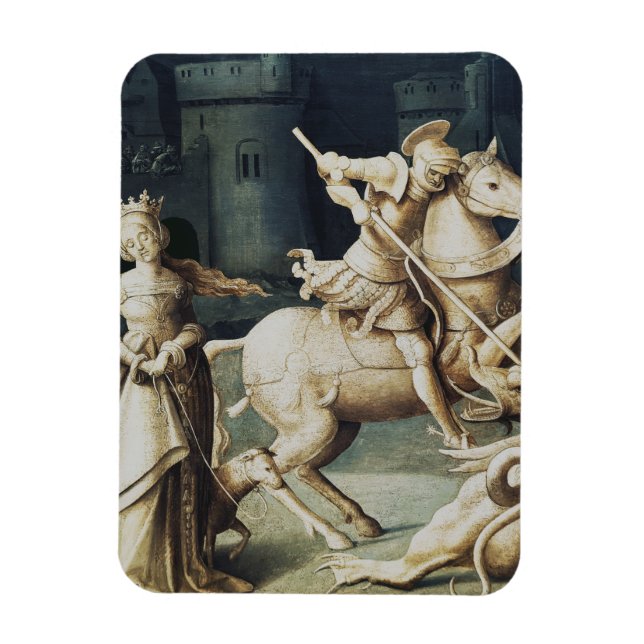 Magnet Flexible Saint Georges et le Dragon Grand Martyr (Vertical)