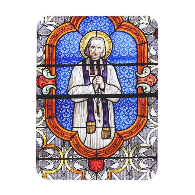 Magnet Flexible Saint Jean Vianney Guide de l'Âme Premium Impressi (Vertical)