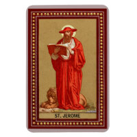 Saint Jérôme, cardinal avec Lion (P 004)