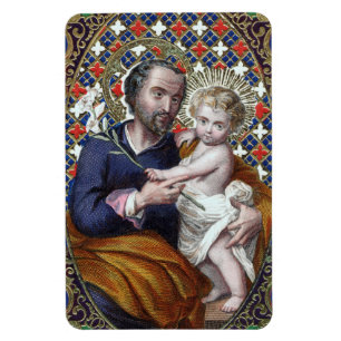 Magnet Flexible Saint Joseph et l'enfant du Christ (DPT 002)