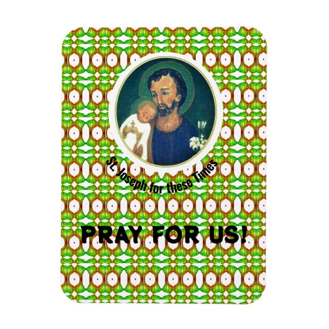 Magnet Flexible Saint Joseph for these Times (Vertical)