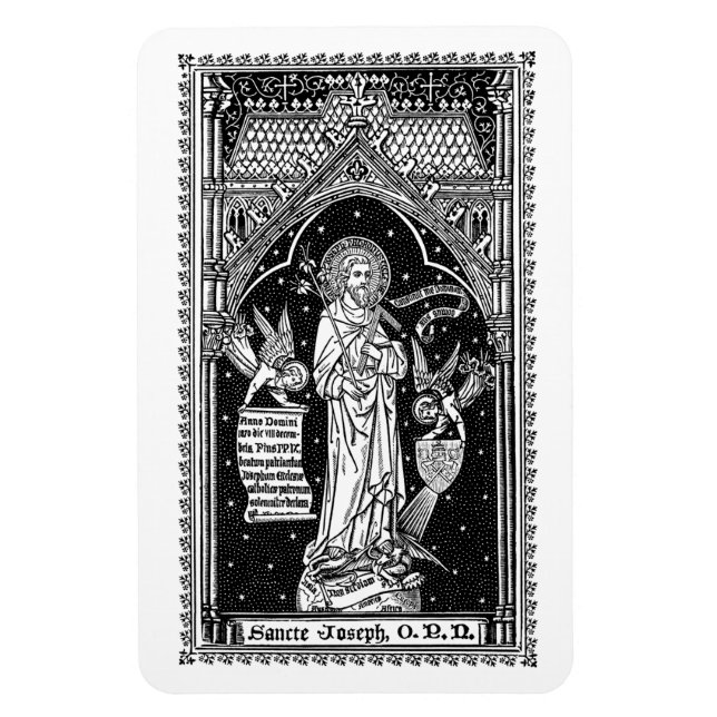 Magnet Flexible Saint-Joseph, Patron de l'Église (DT 01) (Vertical)