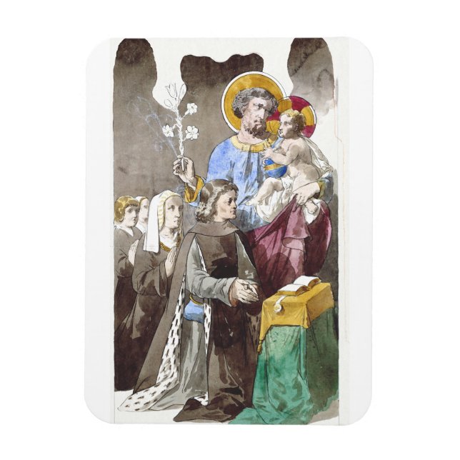 Magnet Flexible Saint Joseph patron de l'Église universelle (Vertical)