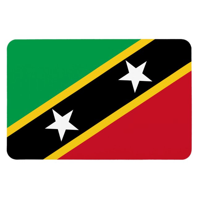 Magnet Flexible Saint Kitts & Nevis Flag (Horizontal)