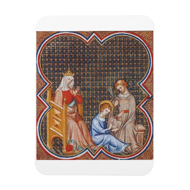 Magnet Flexible Saint Louis IX de France Protecteur des Rois Art (Vertical)