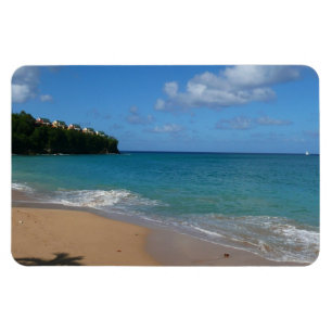 Magnet Flexible Saint Lucia Beach Paysage tropical