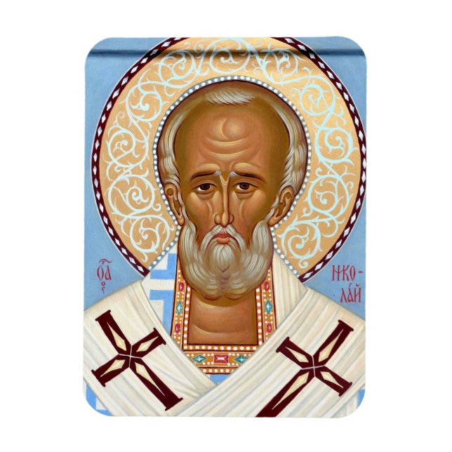 Magnet Flexible Saint Nicolas de Myre Art Orthodoxe Premium (Vertical)
