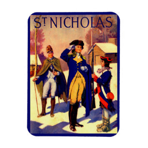 Magnet Flexible Saint-Nicolas Février 1929 George Washington Cover