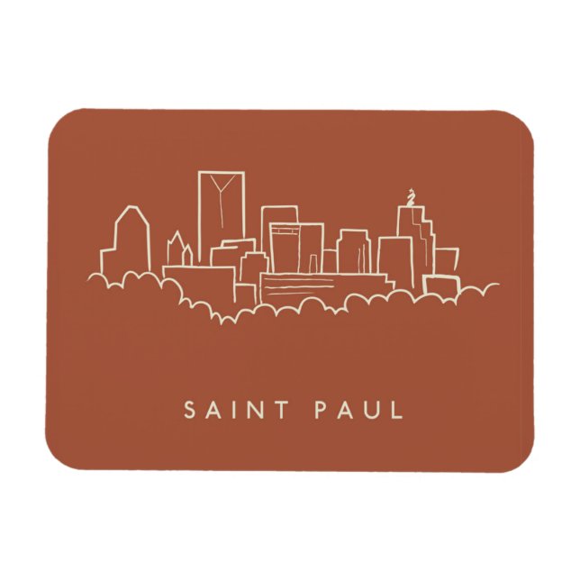 Magnet Flexible Saint Paul, Minnesota Skyline (Horizontal)