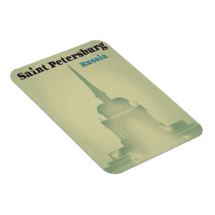 Magnet Flexible Saint-Pétersbourg Russie impression de voyage de s